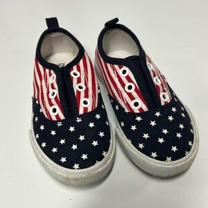 EUC Gymboree size 8 toddler patriotic shoes